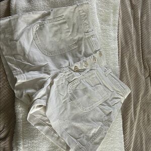 GAP High Waist Cream Shorts
